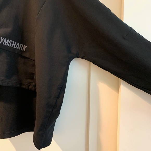 Gymshark Ori Sweater Black Cropped Sweatshirt S - Picture 9 of 15